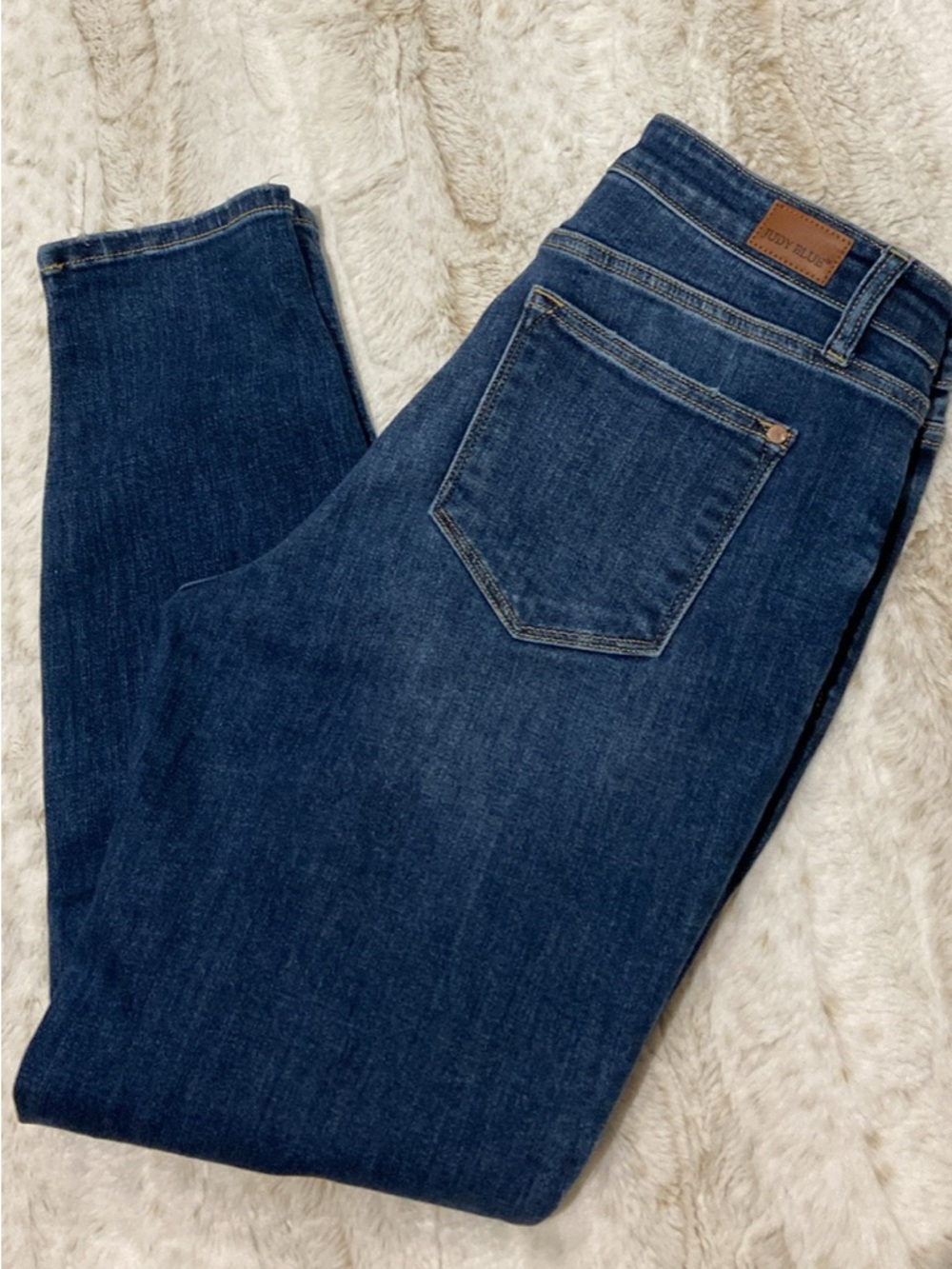 Judy Blue Boyfriend Fit Dark Indigo Skinny Jeans